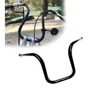 Motorcycle handlebars Motorcycle Gloss Black/Chrome Accessories 1'' Big Belly High Handlebar 10" &12" For Kawasaki VN900 For Custom / VN900B(Gloss black 12inch)