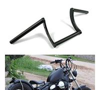 Motorcycle Hanger 1 inch 25mm Ace Cafe Racer Clubman Handlebar Handle bars handlebars Bar compatible with Harley Sportster XL883 XL1200(Black U Shape)