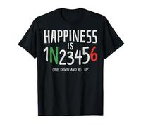 Motorcycle - Happiness is One Down and All Up Minimalist T-Shirt