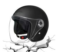 Motorcycle Hat - ABS Half Helmet 65cm Max Head Circumference | Lightweight Riding Headwear for Adults and Teenagers | Comfortable Protective Gear for Motorbike and Electric Bike Commuting or Road Trip