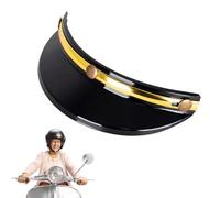Motorcycle Hats Visor - Helmet Visor With UV Protection, Vintage Motorcycle Helmet For Half Face Helmets Motocross Scooter Riding Clear Sun Visos Replacement