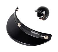Motorcycle Hats Visor Shield - Three-Clip Design Helmets Visor | Vintage Style Helmets Shield | PP Material, Design, Easy Installation, Fits 3/4 Retro Motorcycle Helmets