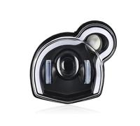 Motorcycle Head Lamp For BMW G650GS / For Sertao R13 2011-2017 Hi/Low Beam DRL Devil Eye Lamp Motorcycle Headlight LED Light(Blue Devil Eye)