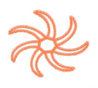 Motorcycle Headband Inner Pad Silicone Replacement Liner Non-Slip Comfort Fit for Helmets and Scarves (Orange)