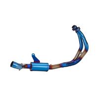 Motorcycle Header Complete Exhaust Inlet Muffler And 51mm Link Pipe For R7 2021-2023 For YZF-R7 Racing Line Exhaust Type(Onecolor)