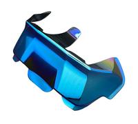 Motorcycle Headgear Exterior Accent with Raised, A | Raised Rear Fins for a Sculpted Exterior Profile, Molded ABS Construction, Toolless Rear Attachment Design