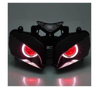 Motorcycle Headlamp Assembly FOR CBR1000RR 2004-07 Motorcycle Front Headlight Custom Angel Devil Eyes Head Light Lamp HID Projector Headlight Assembly Motorcycle Headlight(White Angel B)