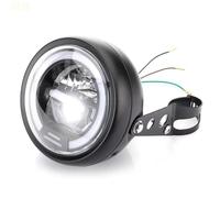 Motorcycle Headlamp For Choppers For Cruisers 37JE 6.5 Inch LED Motorcycle Headlamp With Brackets Assembly Motorcycle Front Headlight(37JE3TT405718-W-2)