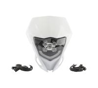 Motorcycle Headlamp For Y&amaha WR YZ 250 450 Motorcycle LED Headlight Headlamp Fairing Motorcycle Front Headlight(White)