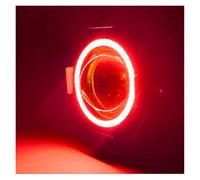 Motorcycle Headlamp Motorcycle Headlight Fog Lights Bright Abgle Eyes Additional Spotlights Universal Moto Auxiliary U7 SMALL LED Driving Lamp Motorbike Headlights(Red)