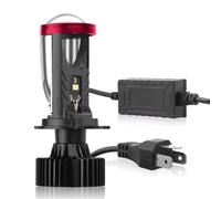 Motorcycle Headlamp Projector H4 Lens LED Motorcycle Headlight Bulb 30000LM 100W CANBUS Mini Lens Turbo H4 9003 HB2 Hi/Lo Motor Bike Lamp 12V Motorcycle Front Headlight