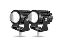 Motorcycle Headlamp Universal LED Headlight Headlight | Projector Lens Dual Color ATV Scooter Driving Lamp Fog Light Auxiliary(2PC Yellow No)