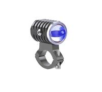 Motorcycle Headlight 1.5 Inch Motorcycle LED Spotlights Waterproof Driving Headlight White Yellow Hi/Lo Beam Fog Lights Motobike Blue Devil Eye(1piece Aluminum 22mm)