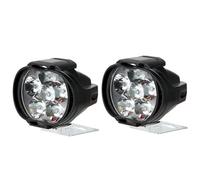 Motorcycle Headlight 6 LED Motorcycle Headlight Universal High Brightness Modified Vehicles Auxiliary Light With Switch(2Piece)