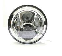 Motorcycle Headlight Assembly 7" LED Motorcycle Projector Headlight For V-Star For XVS 650 1100(Silver)