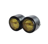 Motorcycle Headlight Assembly For Suzuki Black Motorcycle Twin Dual Headlight Motorcycle Dominator Streetfighters Project Double Headlamp
