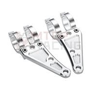Motorcycle Headlight Bracket Motorcycle Headlight Mount Bracket Silver 30mm 33mm 35mm 37mm 38mm 39mm 41mm 43mm 45mm 46mm 48mm 49mm 50mm 52mm 54mm Fork Tubes(39mm)