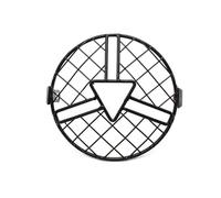 Motorcycle Headlight Cover Universal Headlight Protector Cover Metal Retro Motorcycle HeadLamp Mesh Grille Lampshade
