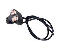 Motorcycle Headlight Hazard Brake Light Switches Replacement 7 / 8in Aluminum Handlebar Double Control Button