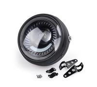 Motorcycle Headlight LED For Choppers Bobber Headlamp Motorcycle Headlight 6.5" Motorcycle Headlight LED Round Head Lamp Spiral Side Mount Bracket(1)