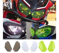 Motorcycle Headlight Lens Screen Cover Plastic Headlamp Fairing Guard Fits for Ho-nda CRF1000L CRF 1000 L CRF-1000-L Africa Twin 2016 2017 2018 2019 Head Light Shield Protector (Clear)
