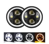 Motorcycle Headlight Motorbike Headlights 2PCS 5.75 Inch LED Headlight Projector For Speed For Triple For Street For Triple 5 3/4" Headlamp For Iron 883 For Dyna(A)