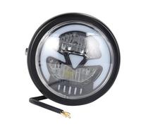 Motorcycle Headlight Motorcycle 6.3inch Vintage Universal LED Headlight High Low Beam For Sporter For Softtail For Choppers(Yellow light)