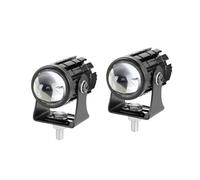 Motorcycle Headlight Motorcycle LED HeadLight Work Spot Lamp SUV Driving Fog Lamp White Yellow 12V 24V(2piece white yellow)