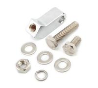 Motorcycle Headlight Mounting Block Bracket Extension Kit CNC Aluminum Universal Fit for Harley Sportster Softail Fog Light Bracket Light Tube Clamp(Silver)