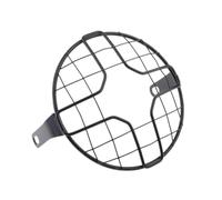 Motorcycle Headlight Protector Motorcycle 7inch 175mm Headlight Mesh Grill Side Mount Universal Head Lamp Cover