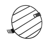 Motorcycle Headlight Protector Motorcycle Headlight Grill Cover Black Retro Headlight Protector Mesh Grill Iron Motorcycle Headlight Cover Protective Lamp Cover For Bike Light