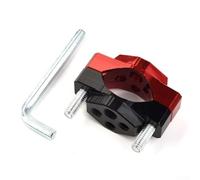 Motorcycle Headlight Spot Turn Signal Mount Bracket with Fork Clamp - Aluminum Alloy 17-32 Mm Inner Diameter Red for Motorcycle Handl