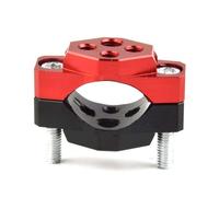 Motorcycle Headlight Spot Turn Signal Mount Bracket with Fork Clamp, Aluminum Alloy, 17-32mm Inner Diameter, Red