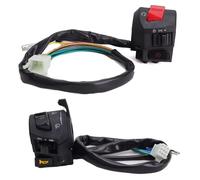 Motorcycle Headlight Switch 22Mm Motorcycle Handle Bar Left Right Switches With Choke Horn Turn Signal Headlight Electric Start Handlebar Controller Switch Ignition