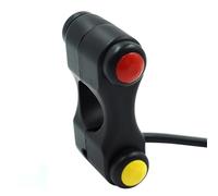 Motorcycle headlight switch Aluminum Alloy Switch Button Handlebar Buttons 3 Push Switch 12V 7/8" Motorcycle ATVs Headlight For Horn Engine Power Source Start Kill Switch