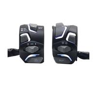 Motorcycle Headlight Switch Motorcycle Handlebar Switch Headlight Warning Light Turn Signal Horn Start Kill Button With(Z2747-White)