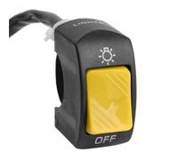 Motorcycle headlight switch Motorcycle Headlight Control Switch Handlebar Mount ON OFF Control Buttton Motorcycle Signal Lamp Modified Switches Accessories Switch(Yellow)