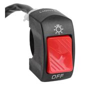 Motorcycle headlight switch Motorcycle Headlight Control Switch Handlebar Mount ON OFF Control Buttton Motorcycle Signal Lamp Modified Switches Accessories Switch(Red)