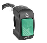 Motorcycle headlight switch Universal Motorcycle Handlebar Kill Switch On Off Button Modification Button For 22MM Motorcycles Accessories Momentary Ignition/ignition Switch(Green)