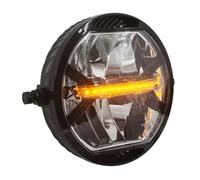 Motorcycle Headlight Universal Motorcycle Modern Retro Style Modification LED Headlight Driving Light For CR150 AC300 502(Lights yellow)