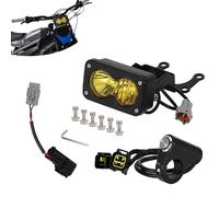 Motorcycle Headlight with Switch for Talaria Sting R MX3 MX4 E-Bike Yellow | Fit for Talaria Sting R MX3 MX4, Talaria switch included, yellow dirt bike front lighting for motocross and night use