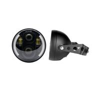 Motorcycle Headlights 5 3/4" Motorcycle 5.75 Inch LED Headlight Mounting Housing Bucket Headlight HeadLamp Housing Cover Bucket Lighthouse(Light and housing3)
