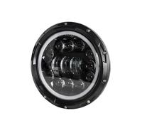 Motorcycle Headlights 7Inch Motorcycle LED Headlight Black For Kawasaki For Vulcan VN 500 750 800 900 1600 1700 1500 1993-2008 For Ducati For Monster 1000 600 LED Headlamp(90W Headlight Black)