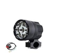 Motorcycle Headlights 9-LED Auxiliary Headlight Motorcycle Light 12-80V High/low/strobe Long-range With Fog And Off-road Spotlight Headlamp(C)