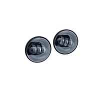 Motorcycle Headlights For Classic FLHR Road King For Dyna 1 Pair 4.5“ 4 1/2 Inch Motorcycle LED Fog Passing Auxiliary Light(Black1)