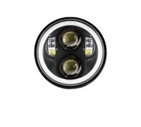 Motorcycle Headlights For Dyna For Iron 883 For Street For Bob For FXDB For VRSVD For VRSCDX XG 5.75 Inch Headlight 5 3/4" DRL Motorcycle Headlamp Lights(A 50w Black)
