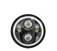 Motorcycle Headlights For Later XL1200C XL883C For FXDWG For FXD For FXDL For FXDC For FXDB 5.75 Inch LED Motorcycle Headlight 5 3/4" H4 Headlamp Lights(1 x Black)