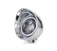Motorcycle Headlights For Suzuki For Kawasaki Bobbers Motorcycle Headlight LED 5.75 Inch Motorcycle Lighting System(Chrome)