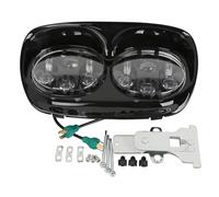 Motorcycle Headlights For Touring For Road For Glide For FLTR For CVO For Road For Glide For Ultra 1998-2013 5 3/4" LED Headlight Projector Lamp Headlamp(Black)