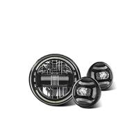 Motorcycle Headlights For Touring Road King For Ultra Classic Electra Motorcycle 7 Inch Round LED Headlight 4.5inch Led Fog Lights Set LED LAMP H4(Set2)